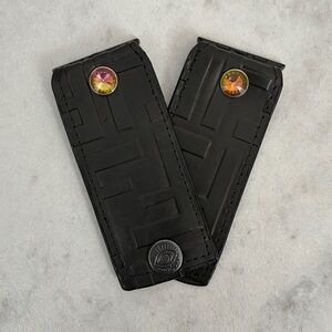 Watching Me Creations Authentic Upcycled Black Fendi Apple Watch Band - 42-49mm